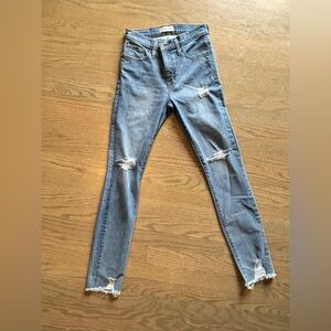 MADEWELL 9" High Rise Skinny Jeans‎ Women's 26 Light Wash Denim Blue